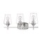 Z-Lite Joliet 3 Light Vanity, Brushed Nickel & Clear 473-3V-BN - alternate 2